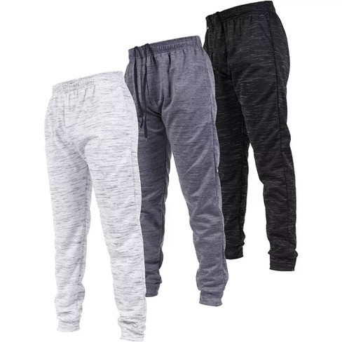 Ultra Performance Mens Athletic Tech Joggers/Track Pants with Zipper  Pockets |Black Tricot Athletic Bottoms Red/White/Black Stripe 2X 3 Pack