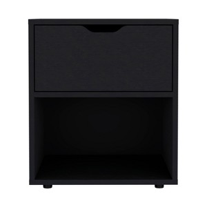 NicBex 17 inch Wide Nightstand with 1 Drawer,Modern Side Table with Open Shelf and Free Handle Design,Bedside Table for Bedroom,Living Room - 1 of 4