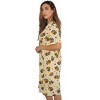 Just Love Womens Nightgown - Short Sleeve Henley Oversized Sleepwear Gown - 2 of 3