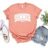 Simply Sage Market Varsity Summer Vibes Cursive Short Sleeve Tee - L - Sunset - 3 of 4