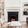 Kismile 43" Electric Fireplace with Mantel,Electric Fireplace TV Stand,Adjustable Realistic LED Flame with Remote Control - 4 of 4