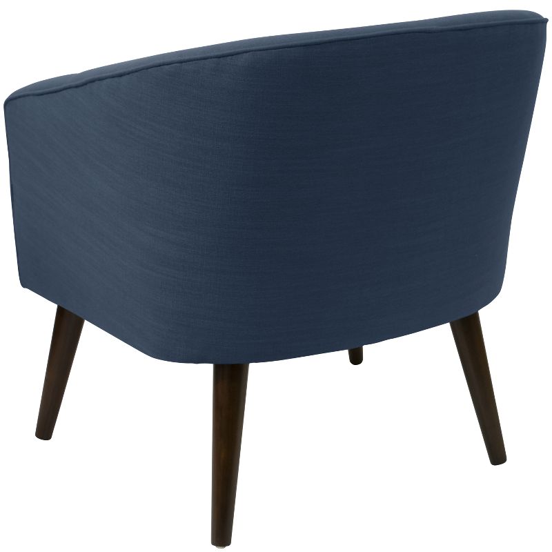 Skyline Furniture Natalee Chair Navy Linen with Espresso Legs, 5 of 11