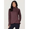 RBX Active Women's Zip Mock Neck Wrap Fleece Pullover Sweatshirt With Pockets - 4 of 4