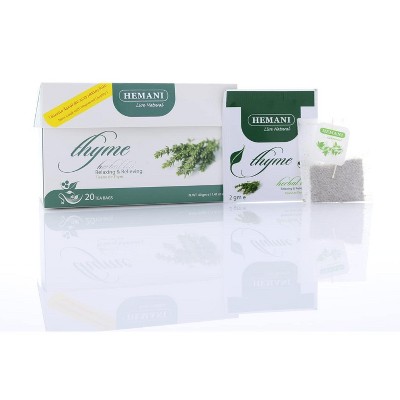 HEMANI Herbal Tea - Thyme - 20 Tea Bags in Box (Thyme Herbal Tea)
