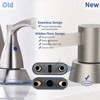KTMBDW 4 Inch 2 Handle Centerset Lead-Free Modern Bathroom Faucet, 360 Swivel Spout 3 Hole RV Bathroom Vanity Sink Faucet - 4 of 4