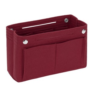 Unique Bargains Felt Multiple Compartments Insert Handbag Organizer 6.7" x 3.9" x 5.9" - 1 of 4