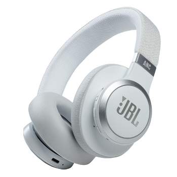 JBL Live 660NC Wireless Over-Ear Noise Cancelling Headphones (White).