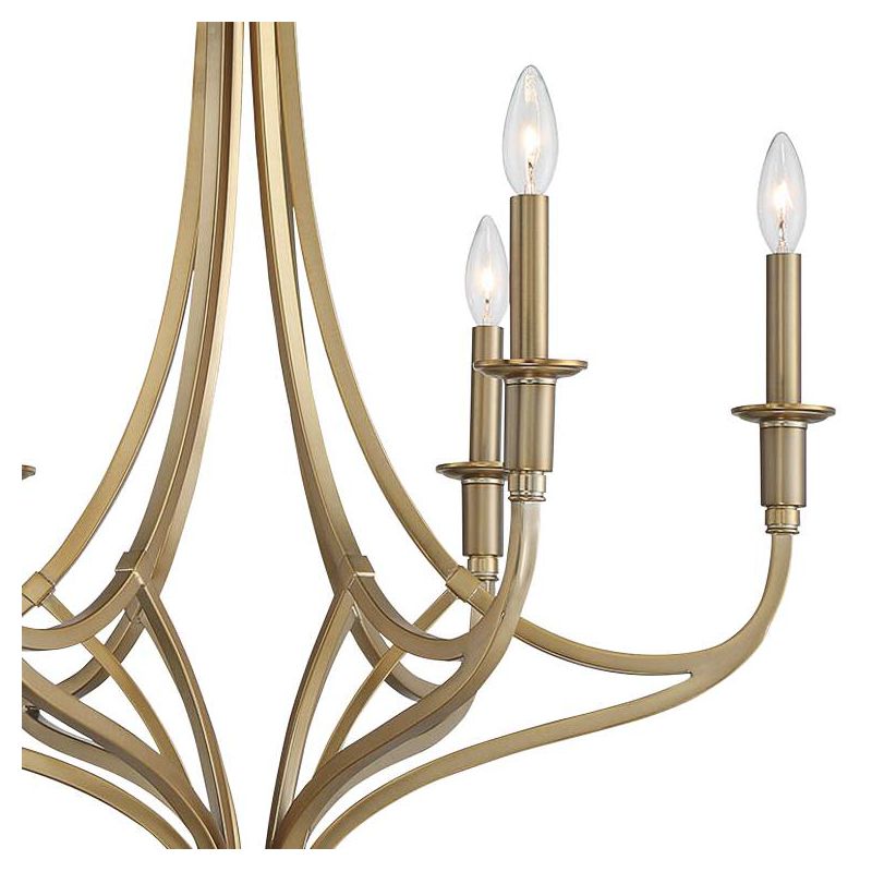 Minka Lavery Brushed Honey Gold Chandelier 28" Wide Modern 6-Light Fixture for Dining Room House Foyer Kitchen Entryway Bedroom, 3 of 4