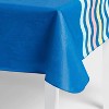 84"x60" Striped Tablecloth Navy - Sun Squad™ - 2 of 3