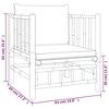 vidaXL Bamboo Patio Sofa with Dark Gray Cushions - Durable Outdoor Furniture with Comfortable Seat Experience and Modular Design - 4 of 4
