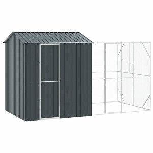vidaXL Bird Cage Anthracite 416.5 x 103 x 142 cm Galvanized steel - 1 of 4