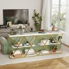 Shelf Console Sofa Table for Living Room, Storage Accent Table with Adjustable Feet - 4 of 4