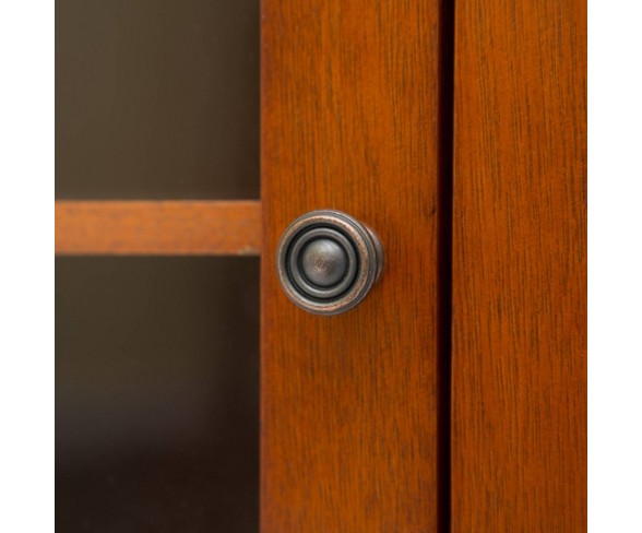 Floor Cabinet with 1 Door Brown - Glitzhome