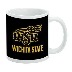 Wichita State Secondary Logo Ceramic Coffee Mug Novelty Gift Mugs for Coffee Tea and Hot Drinks 11oz White - 1 of 4