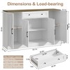 Vividwood 55" Modern Farmhouse Buffet – Large Storage Sideboard with Drawer Coffee Bar Credenza - 2 of 4