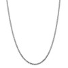 Black Bow Jewelry 2.9mm 14k White Gold Beveled Solid Curb Chain Necklace - 3 of 4