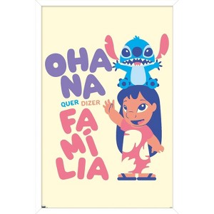 Trends International Disney Lilo and Stitch - Familia Framed Wall Poster Prints - 1 of 4