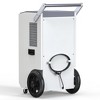 Moiswell 260 Pints Commercial Dehumidifier with Pump Heavy-Duty Moisture Control for Basement Warehouse, Industry Water Damage Unit, Auto Defrost - 4 of 4
