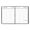 Weekly Planner Ruled for Open Scheduling, 8.75 x 6.75, Black Cover, 12-Month (Jan to Dec): 2026 - 2 of 4