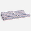 Bacati - Emma Coral/Navy Large Triangles Quilted Muslin Changing Pad Cover - 4 of 4
