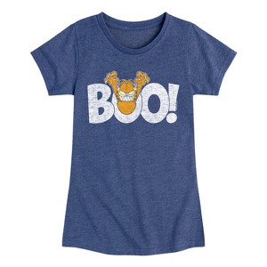 Girls' - Garfield - Garfield Boo Fitted Short Sleeve Graphic T-Shirt - 1 of 4