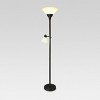 Mother Daughter Torchiere Floor Lamp with Glass Shade - Threshold™ - 2 of 4