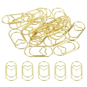 Unique Bargains Heart-Shaped Fashion Cute Decorative Fun Paper Clip 20 Pcs - 1 of 4