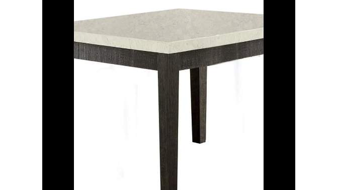 54&#34; Nolan Accent Table White Marble/Salvage Dark Oak - Acme Furniture, 2 of 8, play video