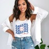 Simply Sage Market Women's America Vibes Stacked Racerback Graphic Tank - 2 of 3