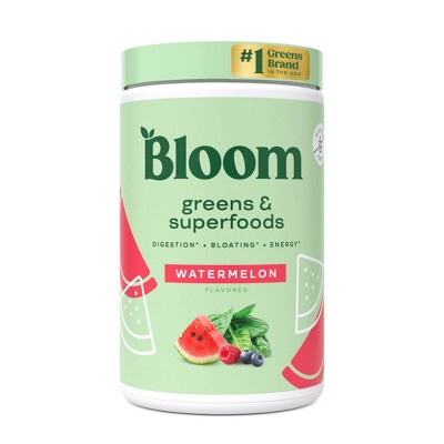 BLOOM NUTRITION Greens and Superfoods Powder - Watermelon - 5oz/25 Servings