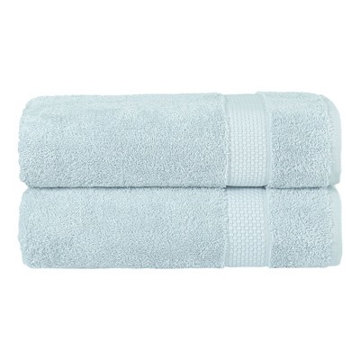 Linum Home Textiles 100% AEGEAN Long Staple Turkish Cotton STARLIGHT Terry Bath Towels (Set of 2)