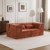 Whisen Modern Compression Loveseat, Convertible Floor Sofa Bed,DIY Boneless Modular Sectional Couch, No Assembly Required - 2 of 4