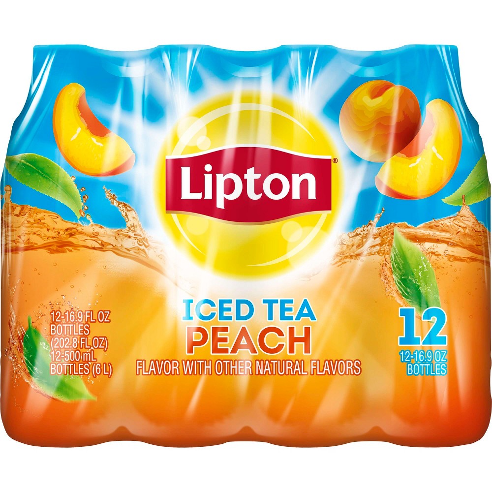 UPC 012000112249 product image for Lipton Peach Iced Tea - 12pk/16.9 fl oz Bottles | upcitemdb.com