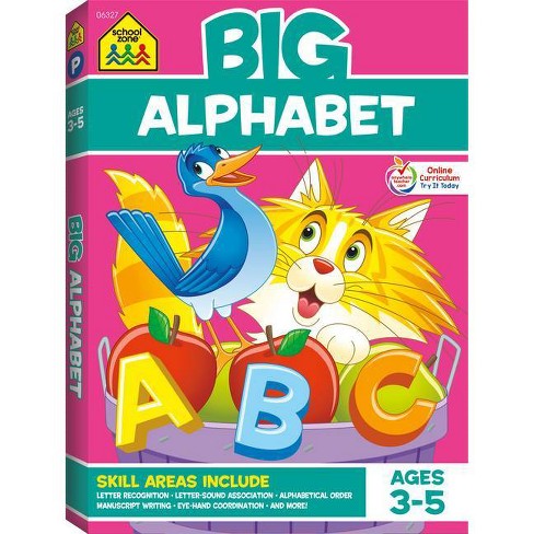 School Zone Big Alphabet Workbook Big Workbook Paperback Target