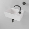 ALFI  Britannia Rectangular Wall Mount Basin with Right Single Hole Drill - 2 of 4