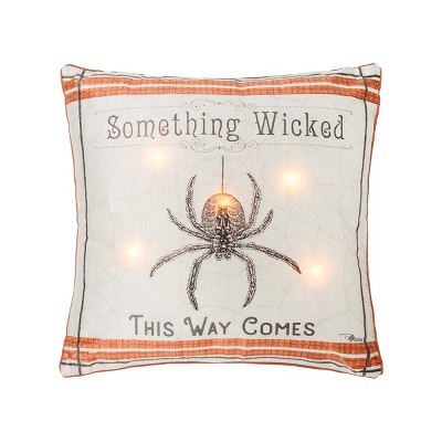 C&F Home Wicked Spider Light-Up LED 18" x 18" Throw Pillow