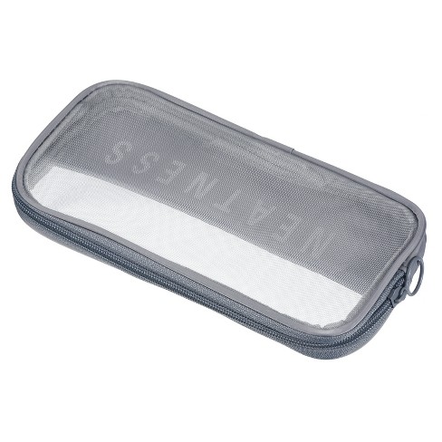 Unique Bargains Portable Zipper Mesh Toiletry Bag Cosmetic Bag for Home Travel Accessories - image 1 of 3