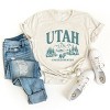 Simply Sage Market Utah Forest Scene Short Sleeve Tee - S - Oatmeal - 3 of 4
