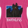 Girls' - How to Train Your Dragon - Toothless Stars Fit & Flair Cap Sleeve Graphic Dress - 2 of 3
