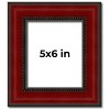 PosterPalooza | Photo Size Weathered Red Picture Frame - UV Acrylic, Foam Board Backing, Hanging Hardware - 2 of 4