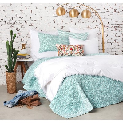 White Cotton Reversible Queen Quilt