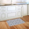 Briarwood Lane Everyday Doormat 30x18 Indoor Outdoor Navy and Tan Damask Doormat - 4 of 4