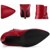 BLISSFUL STEP Pointed Toe with Buckle Dressy Stiletto Heel Ankle Boots for Women - 3 of 4