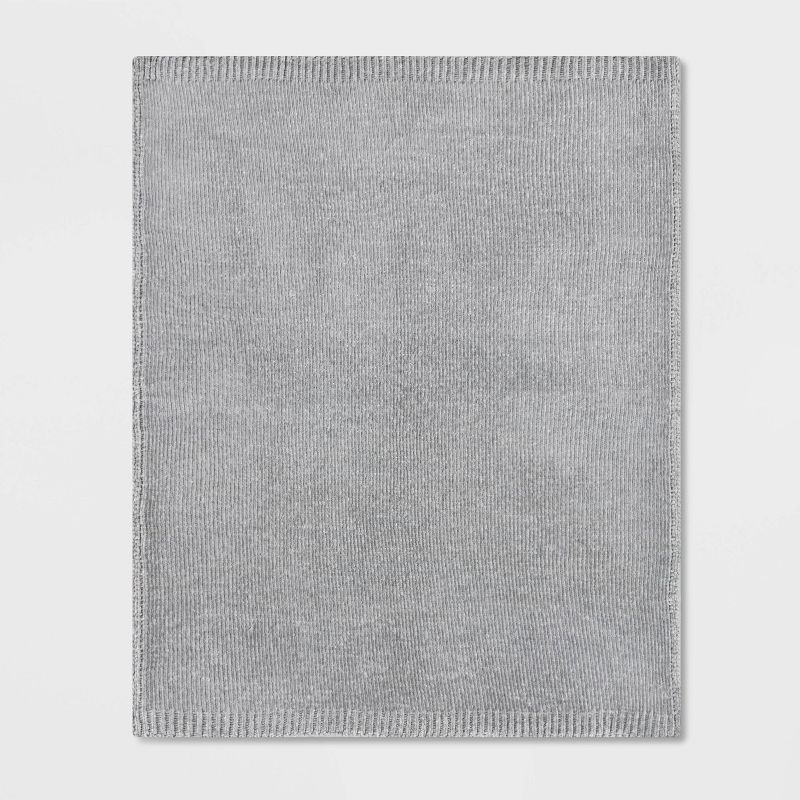 50"x60" Shiny Chenille Throw Blanket - Threshold™, 4 of 9