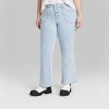 Women's Low-Rise Exposed Button Fly Flare Jeans - Wild Fable™ Light Wash - image 2 of 3