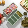 Silicone Freezer Molds with Lid, Large Ice Cube Trays for Food Storage, Freeze Portions for Meal Prep - 3 of 4