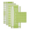 Design Imports  Foodie Everyday Dishtowel & Dishcloth Set 5 Piece, Lime, Dt 18X28", Dc 13X13" - 2 of 4