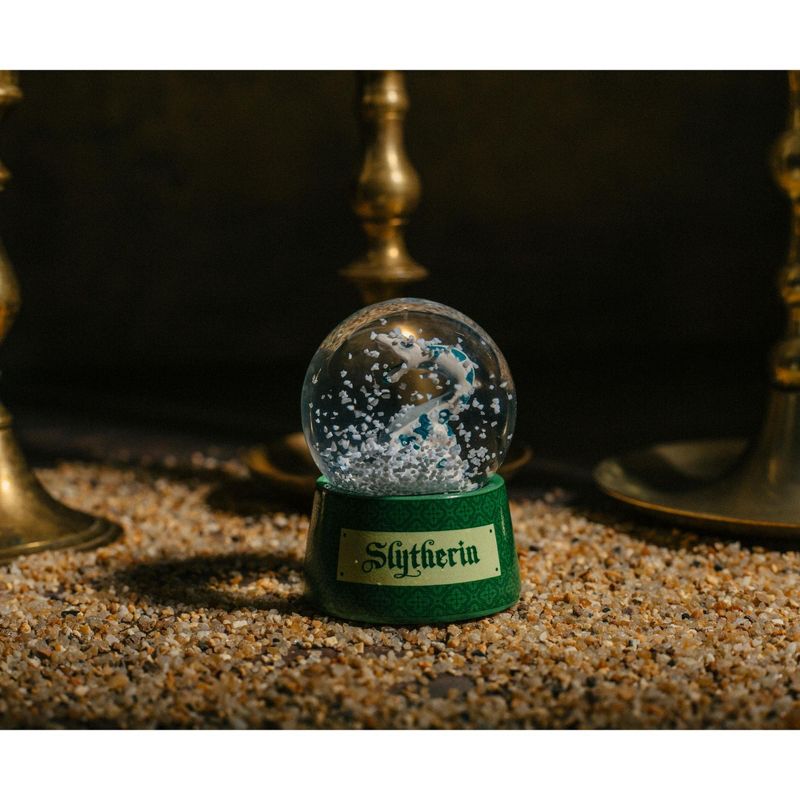 Silver Buffalo Harry Potter House Slytherin Collectible Snow Globe | 2.5 Inches Tall, 3 of 9