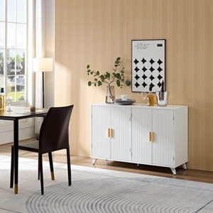NicBex Accent Buffet Cabinet with Storage Modern Sideboard Cabinet Console Table with Wavy Texture for Living Room, Kitchen - 1 of 4
