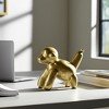 Modern Metal Monkey Figurine - Aluminum Decorative Sculpture - Unique Art Piece for Home, Office, Bedroom & Living Room Decor - 5" Gold - 3 of 4